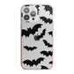 Bat Halloween Print iPhone 13 Pro Max TPU Impact Case with Pink Edges