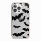 Bat Halloween Print iPhone 13 Pro TPU Impact Case with Pink Edges