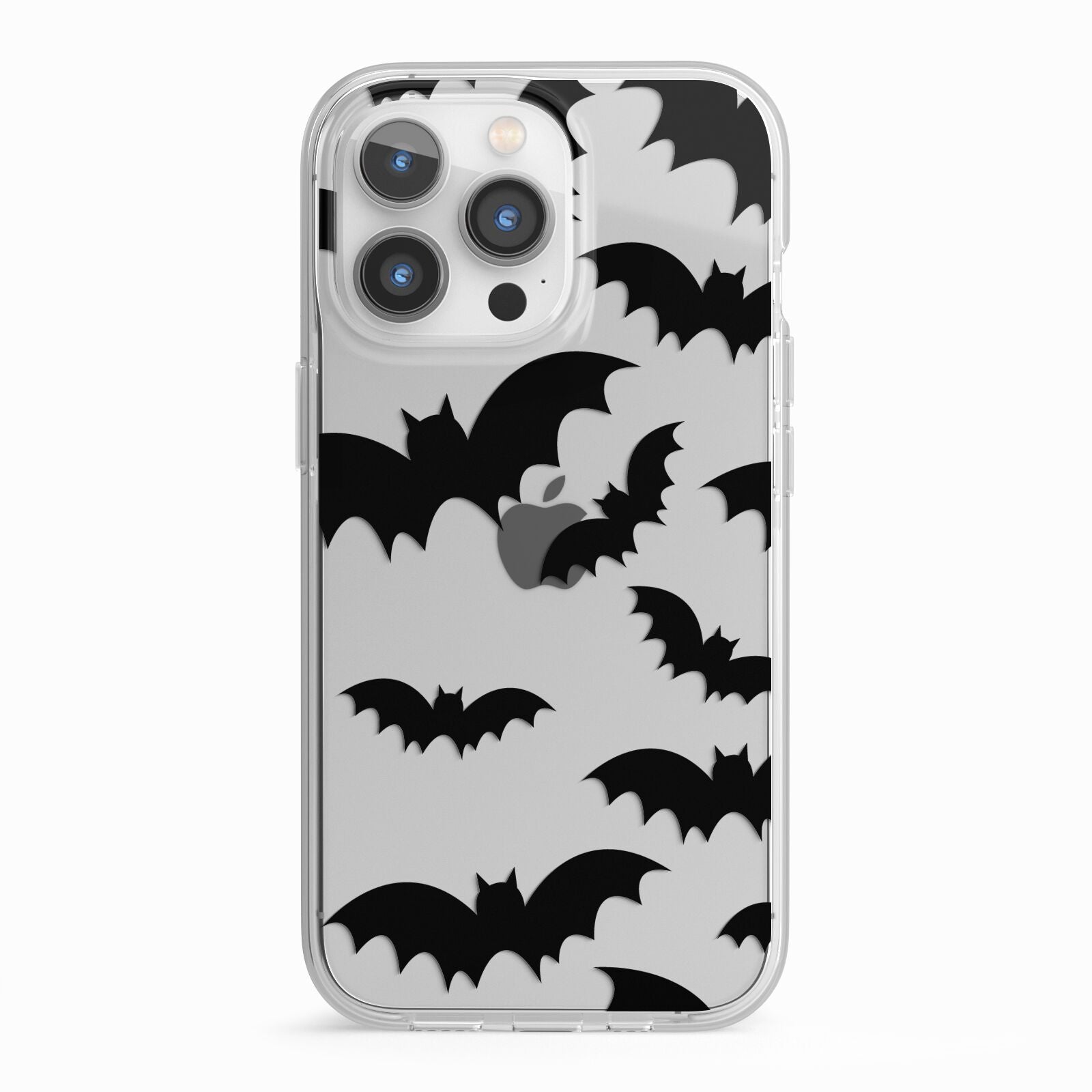 Bat Halloween Print iPhone 13 Pro TPU Impact Case with White Edges