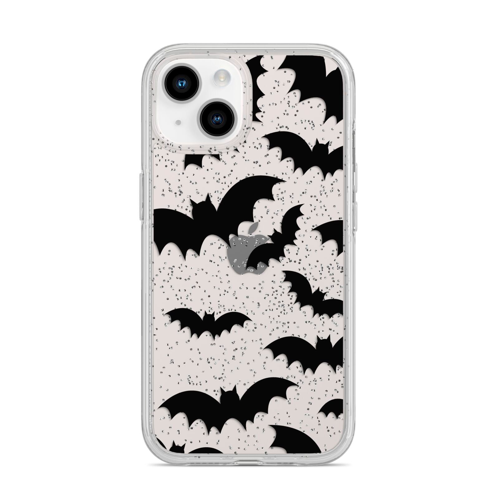 Bat Halloween Print iPhone 14 Glitter Tough Case Starlight