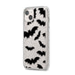 Bat Halloween Print iPhone 14 Plus Glitter Tough Case Starlight Angled Image