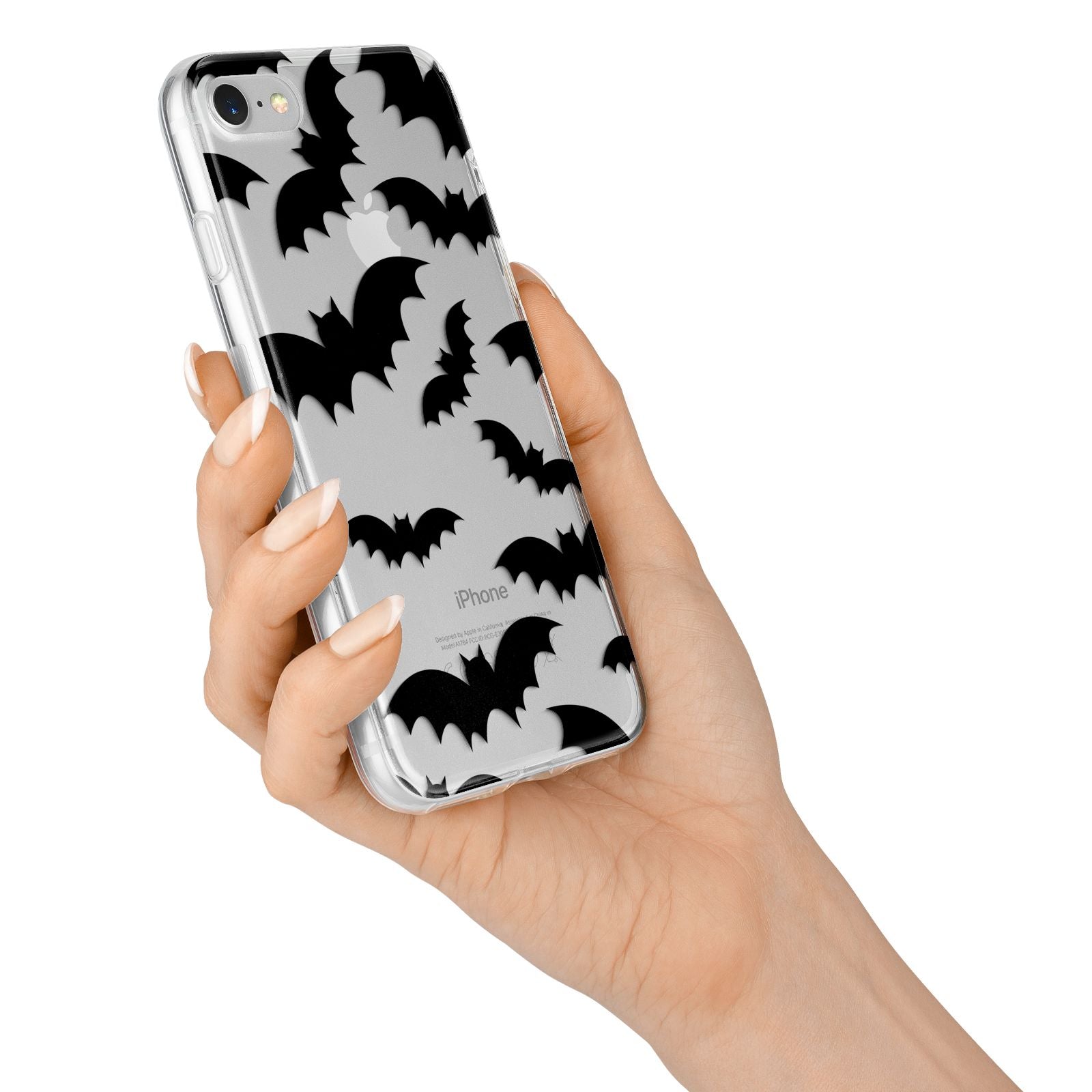 Bat Halloween Print iPhone 7 Bumper Case on Silver iPhone Alternative Image