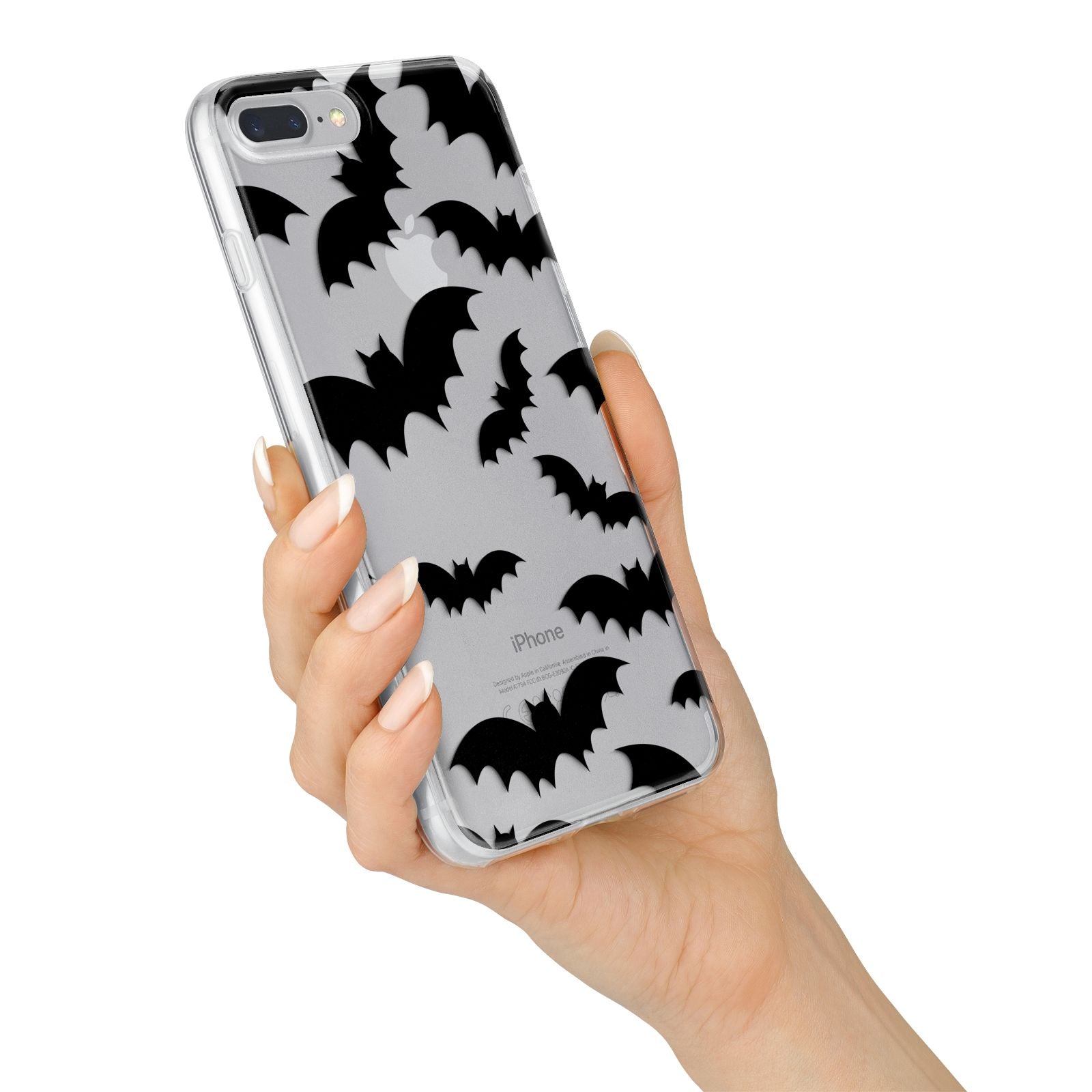 Bat Halloween Print iPhone 7 Plus Bumper Case on Silver iPhone Alternative Image