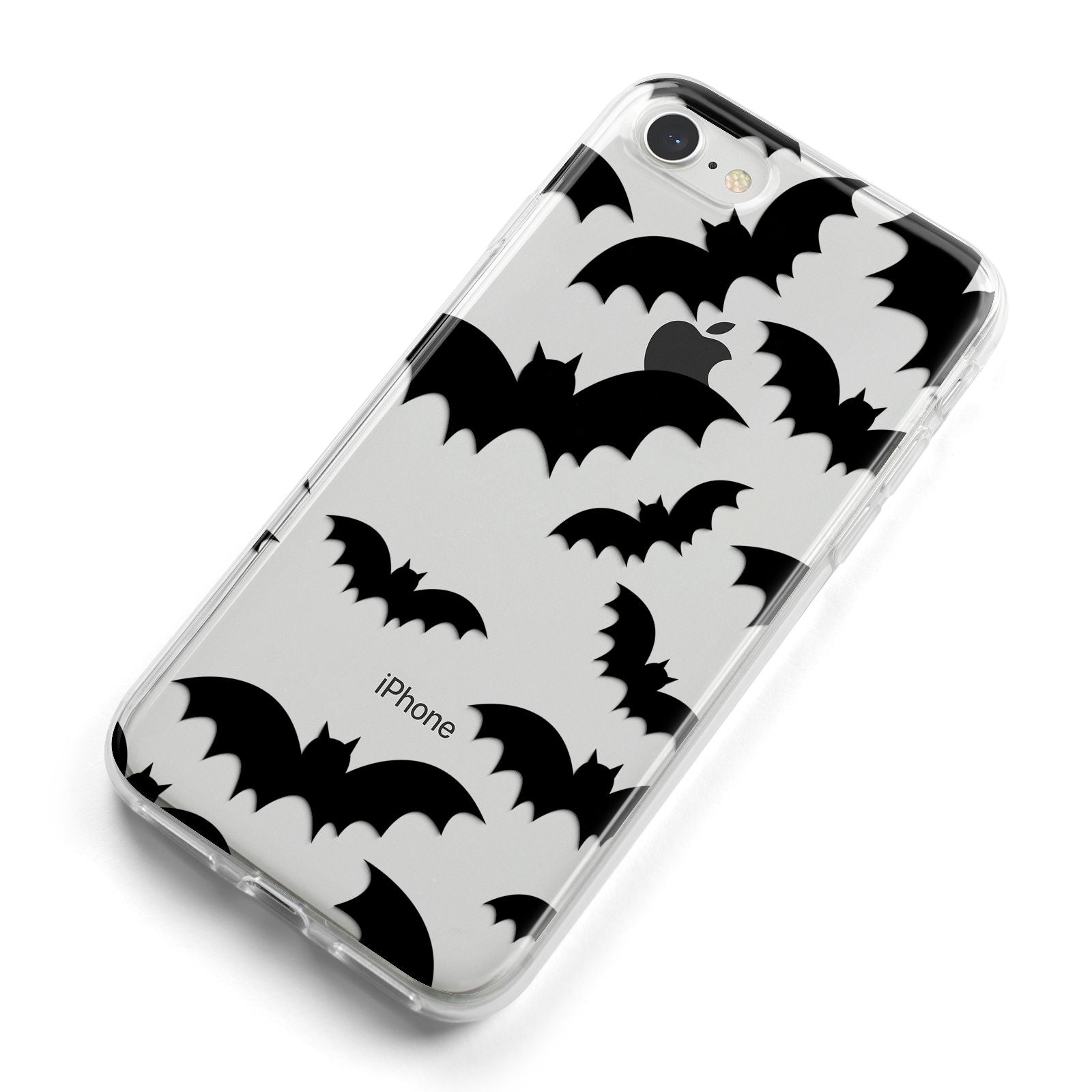Bat Halloween Print iPhone 8 Bumper Case on Silver iPhone Alternative Image