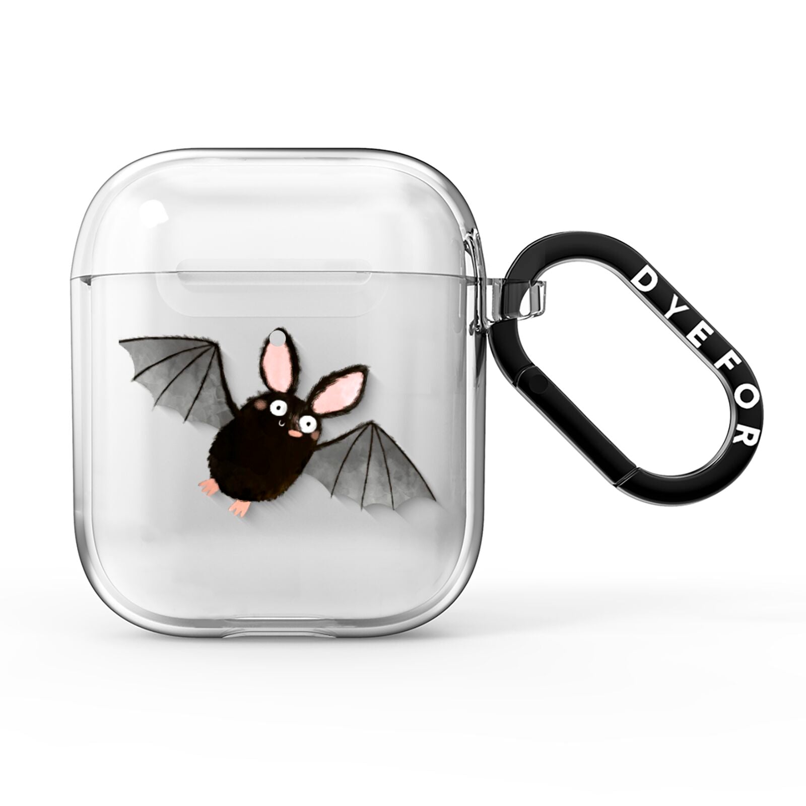 Bat Illustration AirPods Clear Case