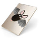 Bat Illustration Apple iPad Case on Gold iPad Side View