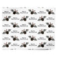 Bat Illustration Personalised Wrapping Paper Alternative