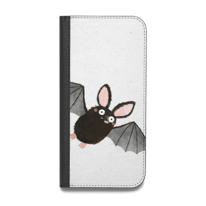Bat Illustration Vegan Leather Flip Samsung Case