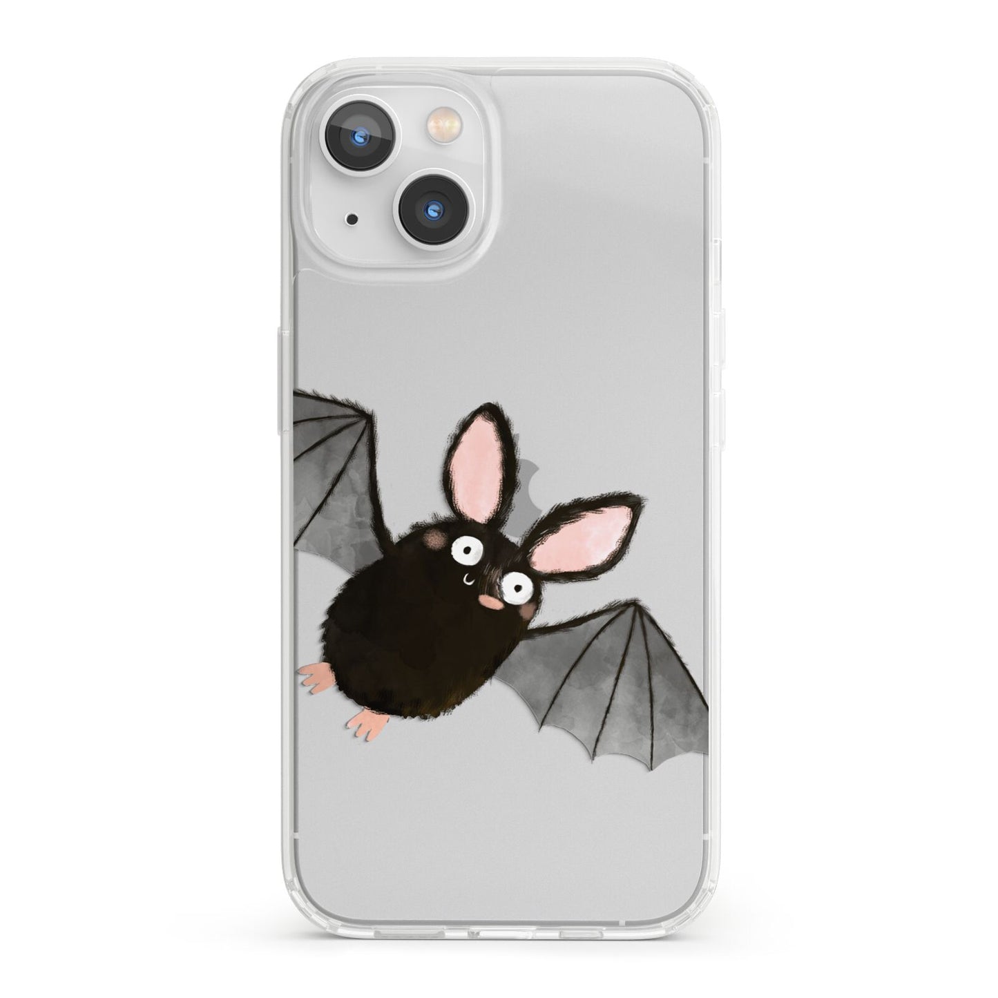 Bat Illustration iPhone 13 Clear Bumper Case
