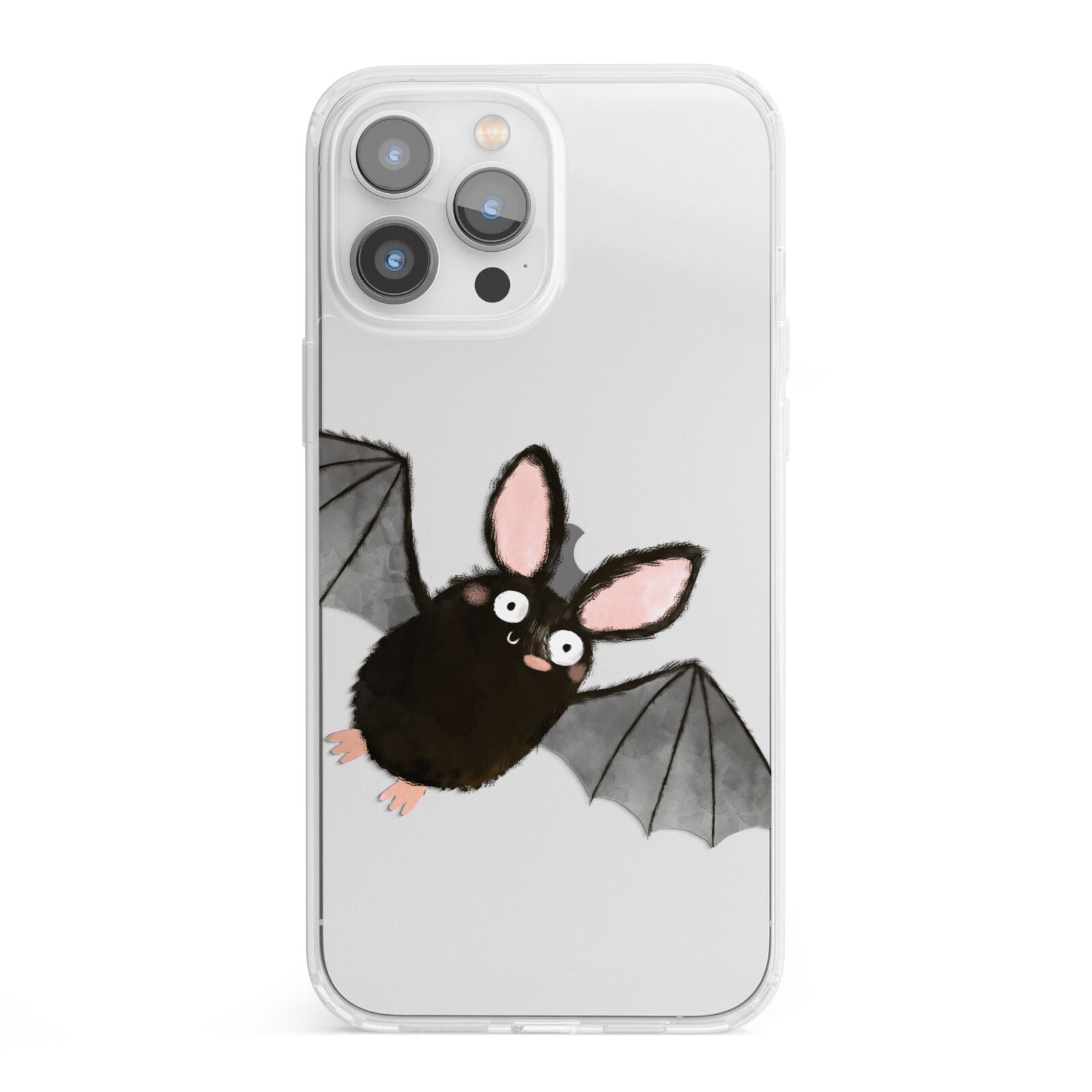 Bat Illustration iPhone 13 Pro Max Clear Bumper Case