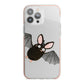 Bat Illustration iPhone 13 Pro Max TPU Impact Case with Pink Edges