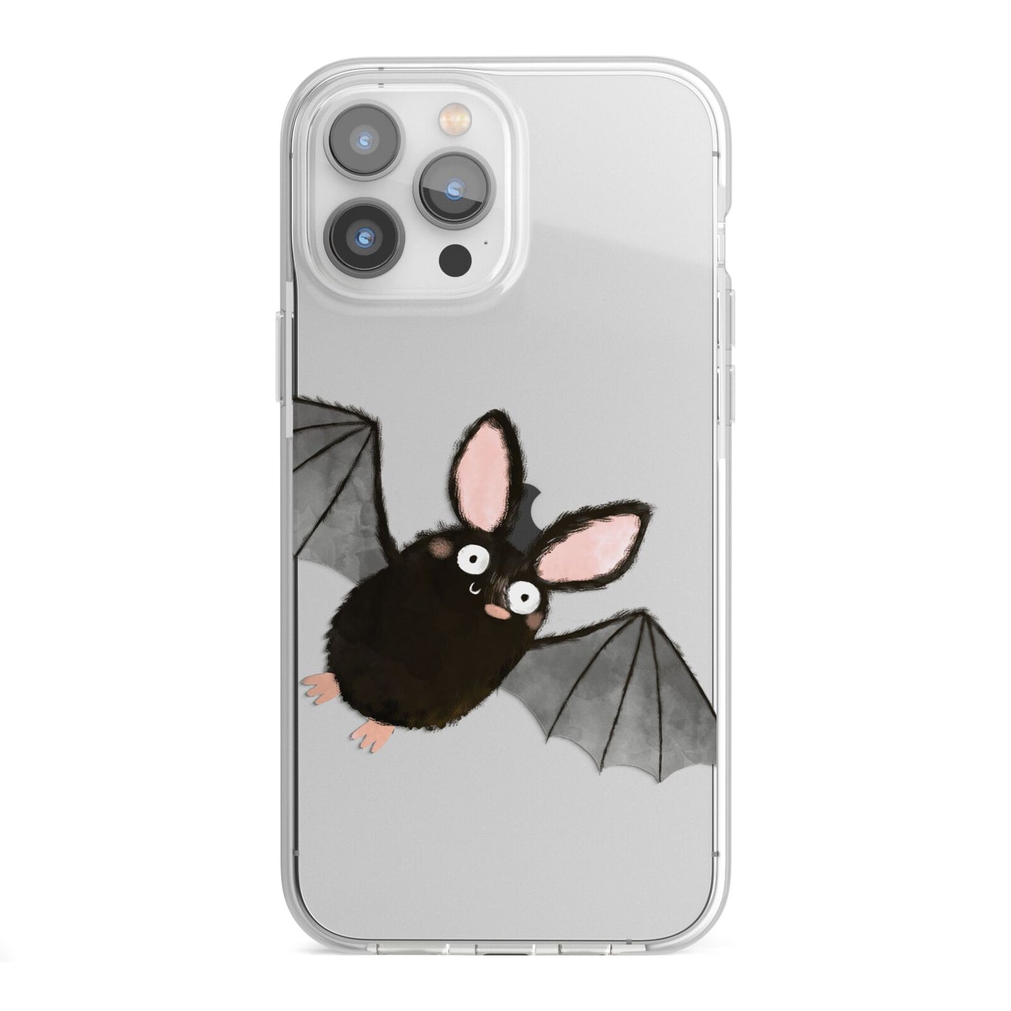 Bat Illustration iPhone 13 Pro Max TPU Impact Case with White Edges