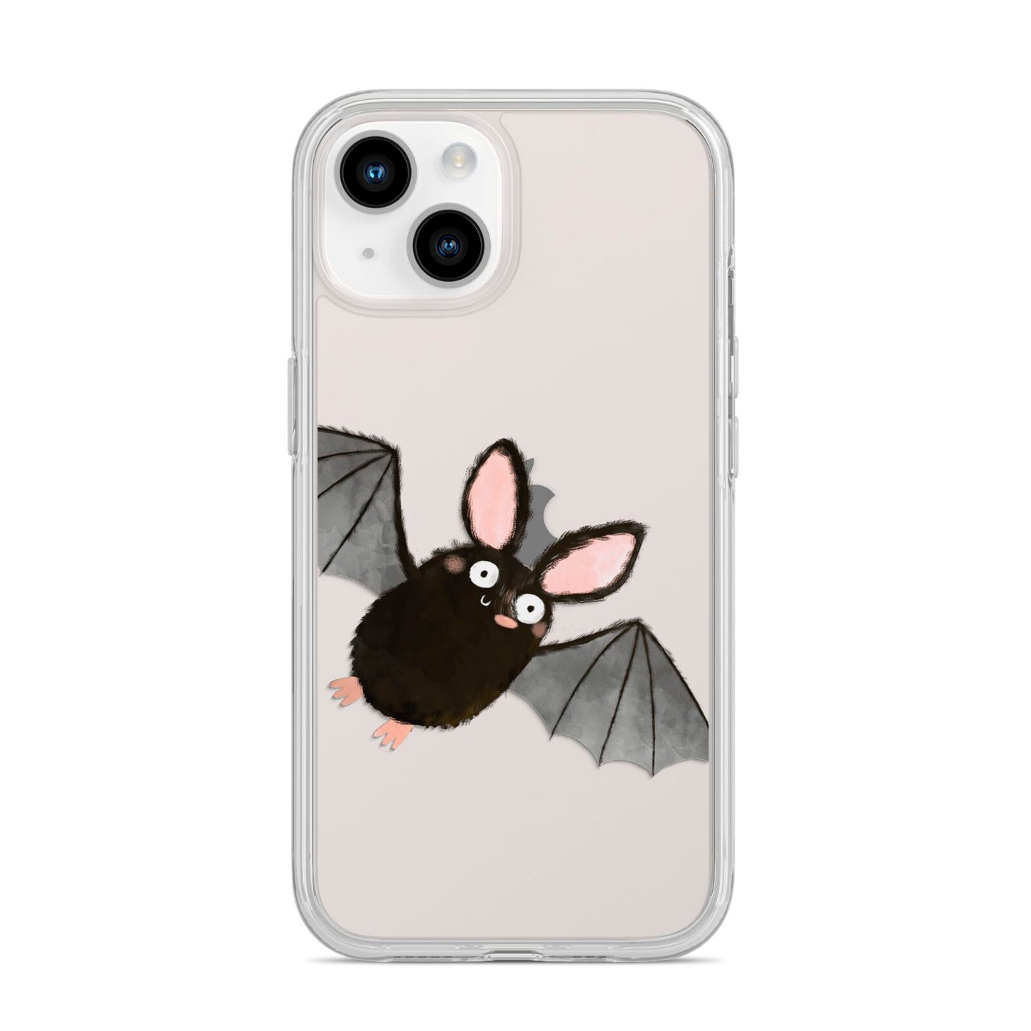 Bat Illustration iPhone 14 Clear Tough Case Starlight