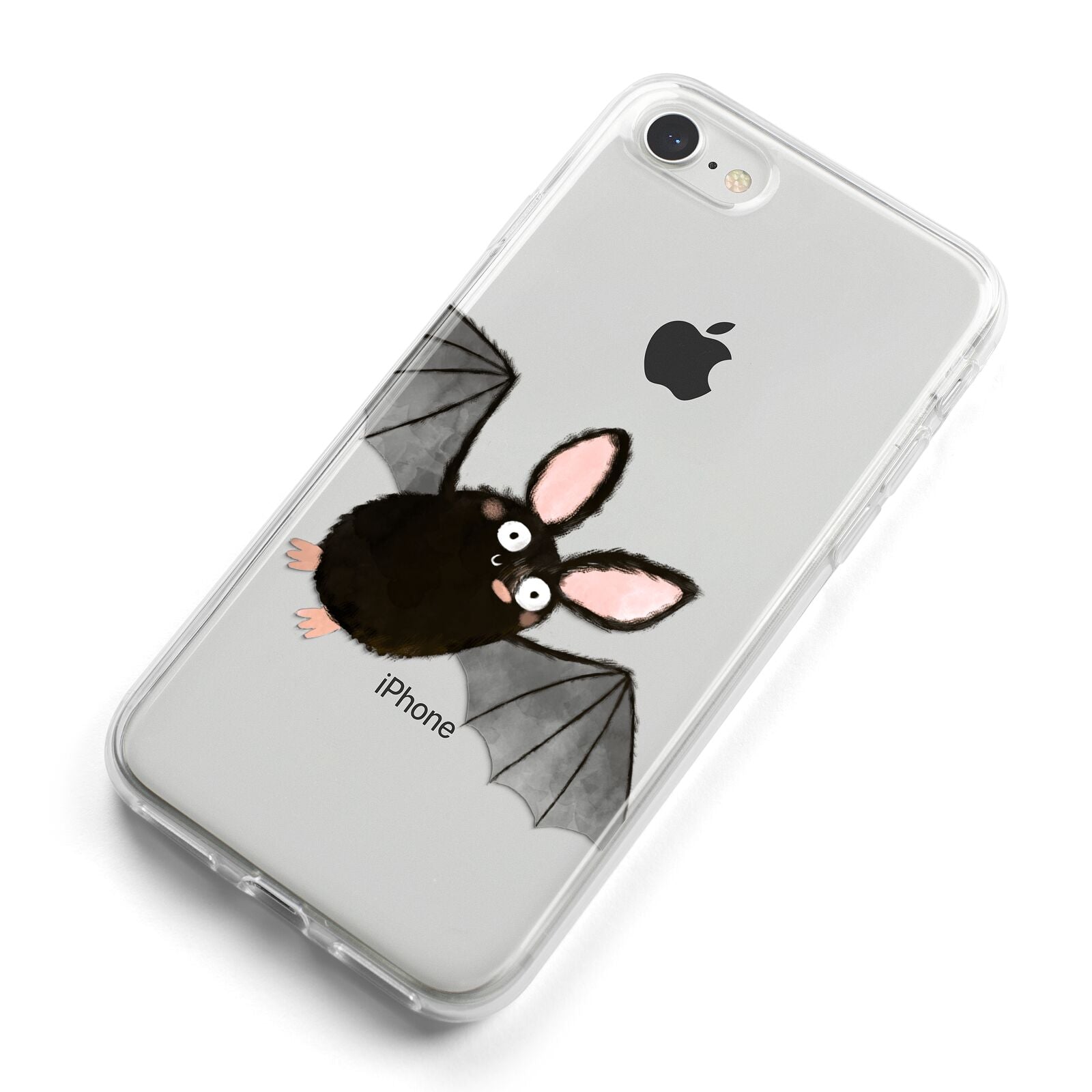 Bat Illustration iPhone 8 Bumper Case on Silver iPhone Alternative Image