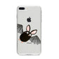 Bat Illustration iPhone 8 Plus Bumper Case on Silver iPhone