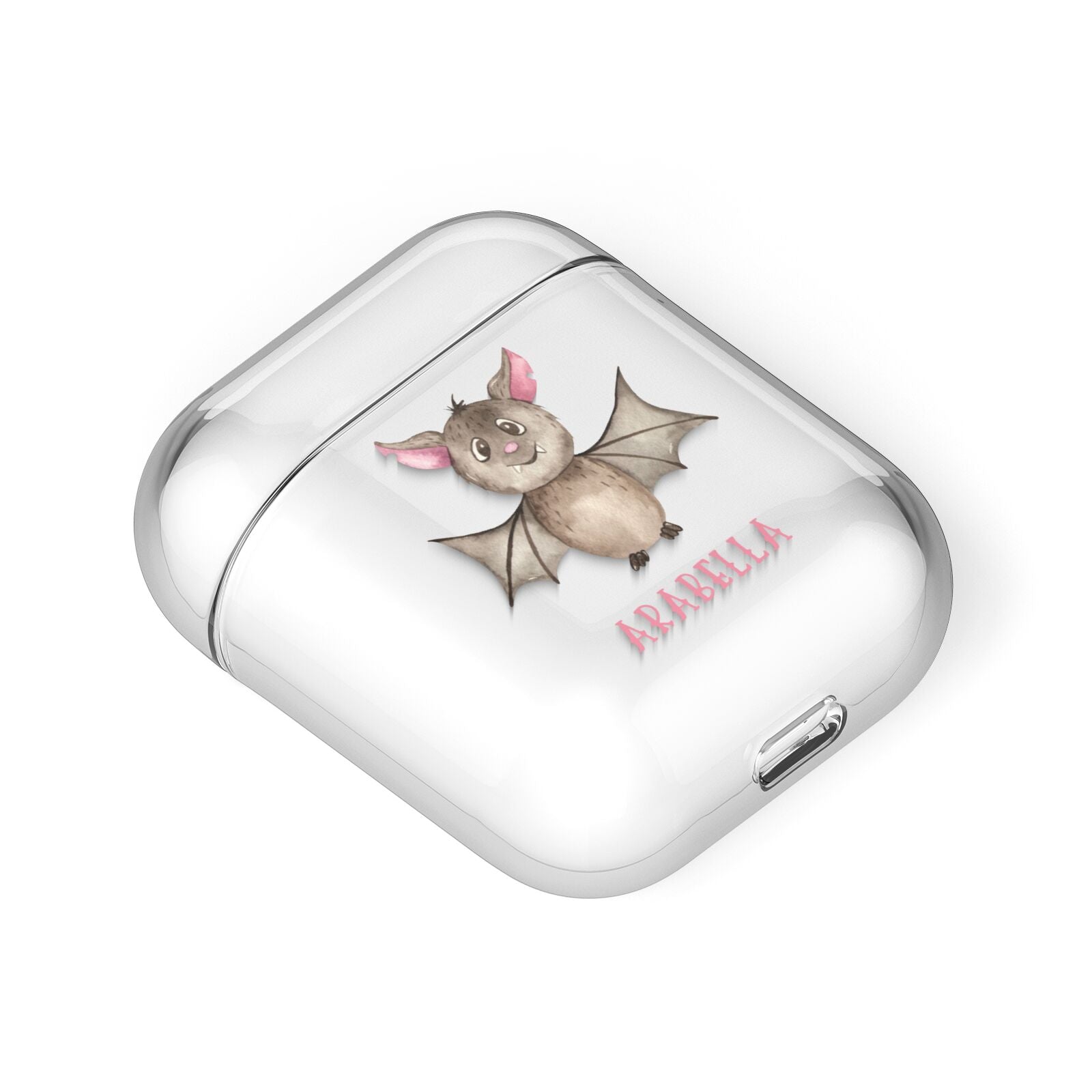 Bat Personalised AirPods Case Laid Flat