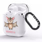 Bat Personalised AirPods Clear Case Side Image