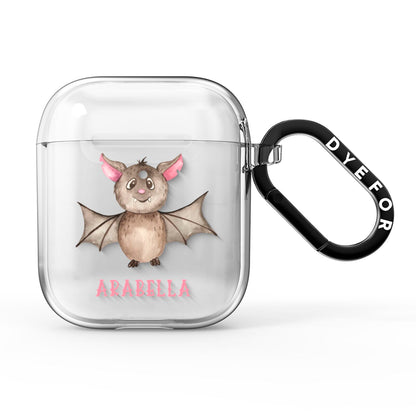 Bat Personalised AirPods Clear Case