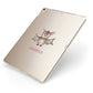 Bat Personalised Apple iPad Case on Gold iPad Side View