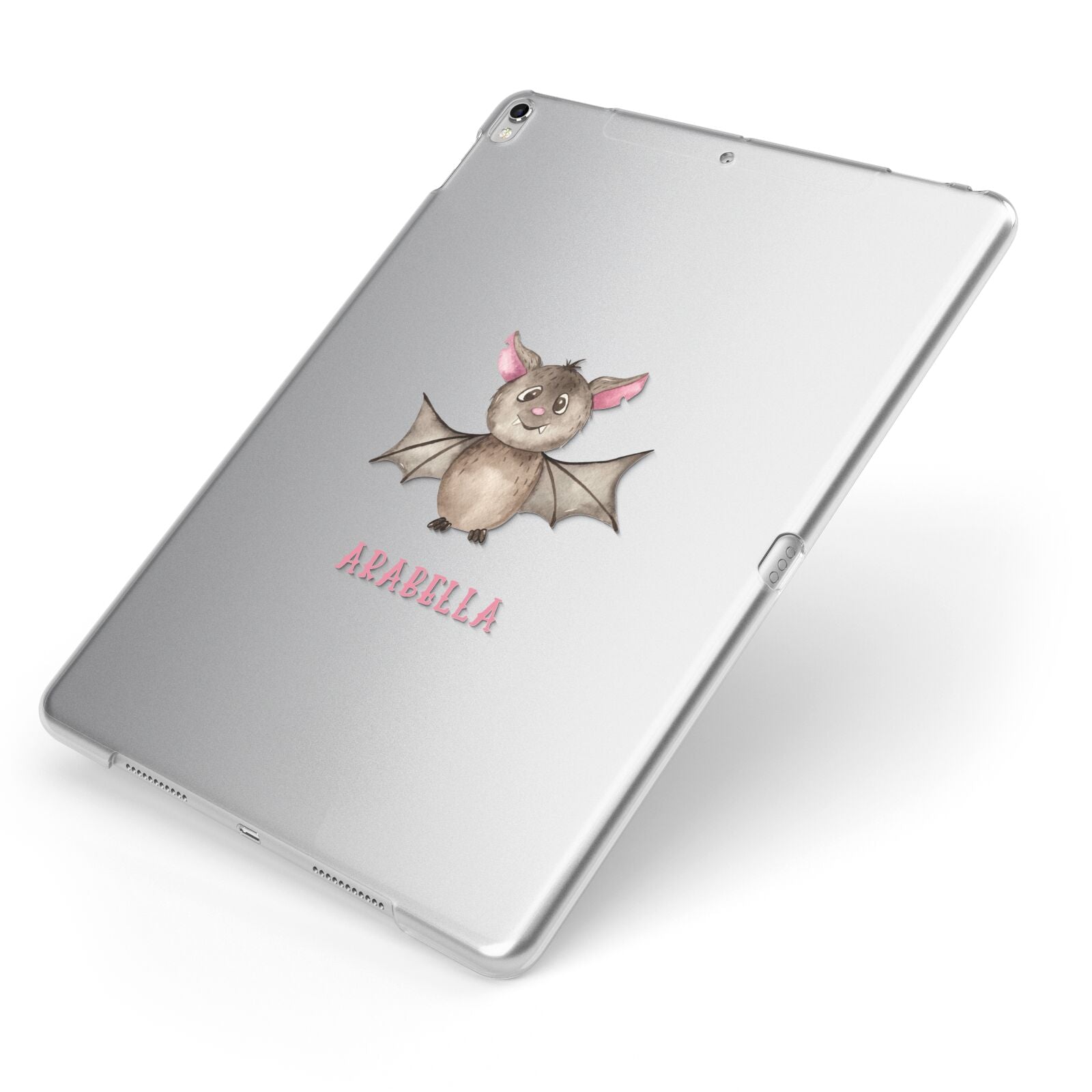 Bat Personalised Apple iPad Case on Silver iPad Side View