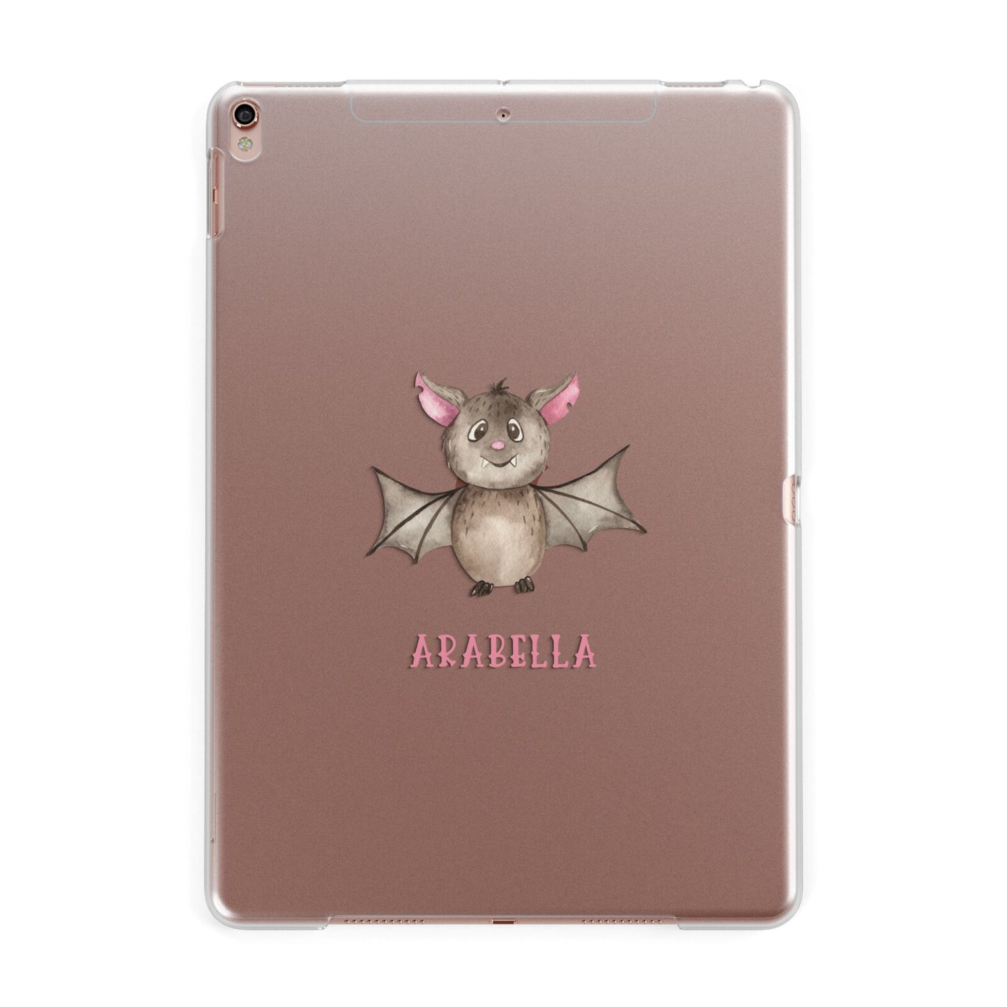 Bat Personalised Apple iPad Rose Gold Case