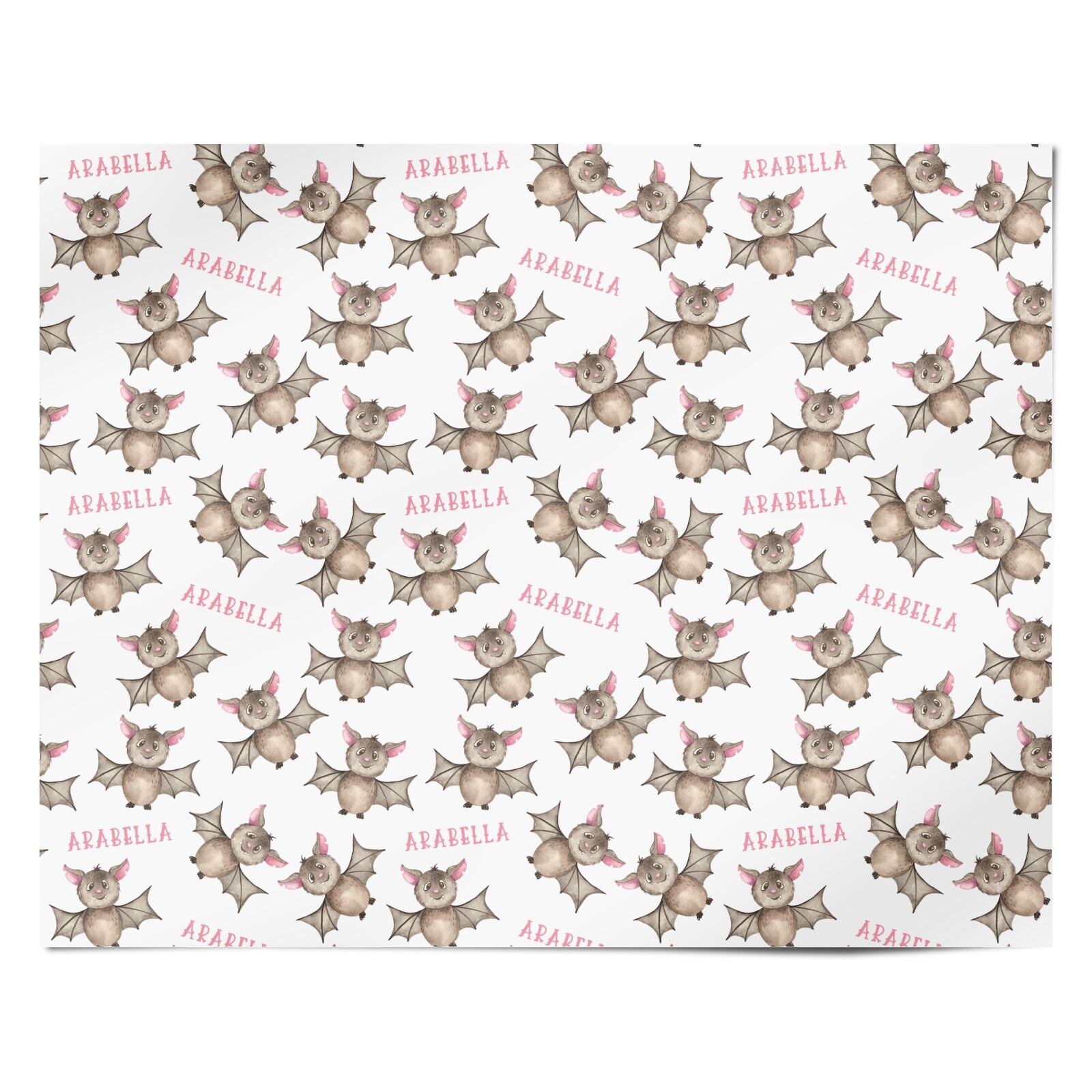 Bat Personalised Personalised Wrapping Paper Alternative