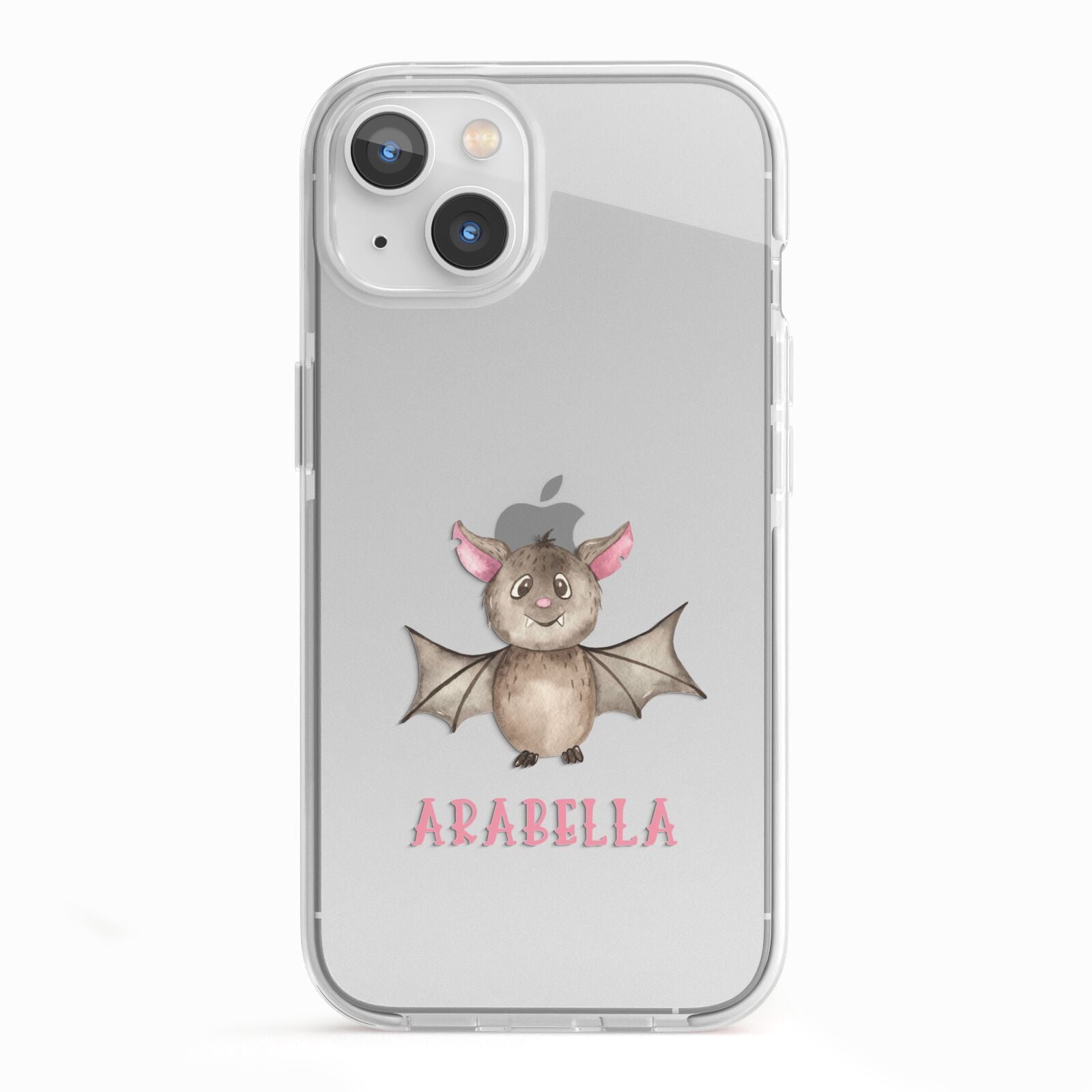 Bat Personalised iPhone 13 TPU Impact Case with White Edges