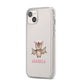 Bat Personalised iPhone 14 Plus Clear Tough Case Starlight Angled Image