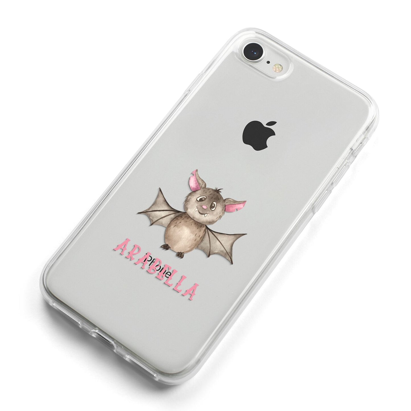 Bat Personalised iPhone 8 Bumper Case on Silver iPhone Alternative Image