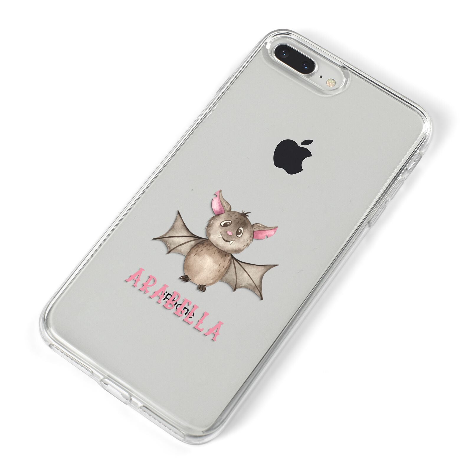 Bat Personalised iPhone 8 Plus Bumper Case on Silver iPhone Alternative Image