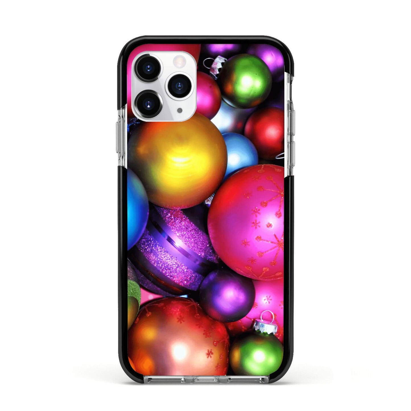 Bauble Apple iPhone 11 Pro in Silver with Black Impact Case