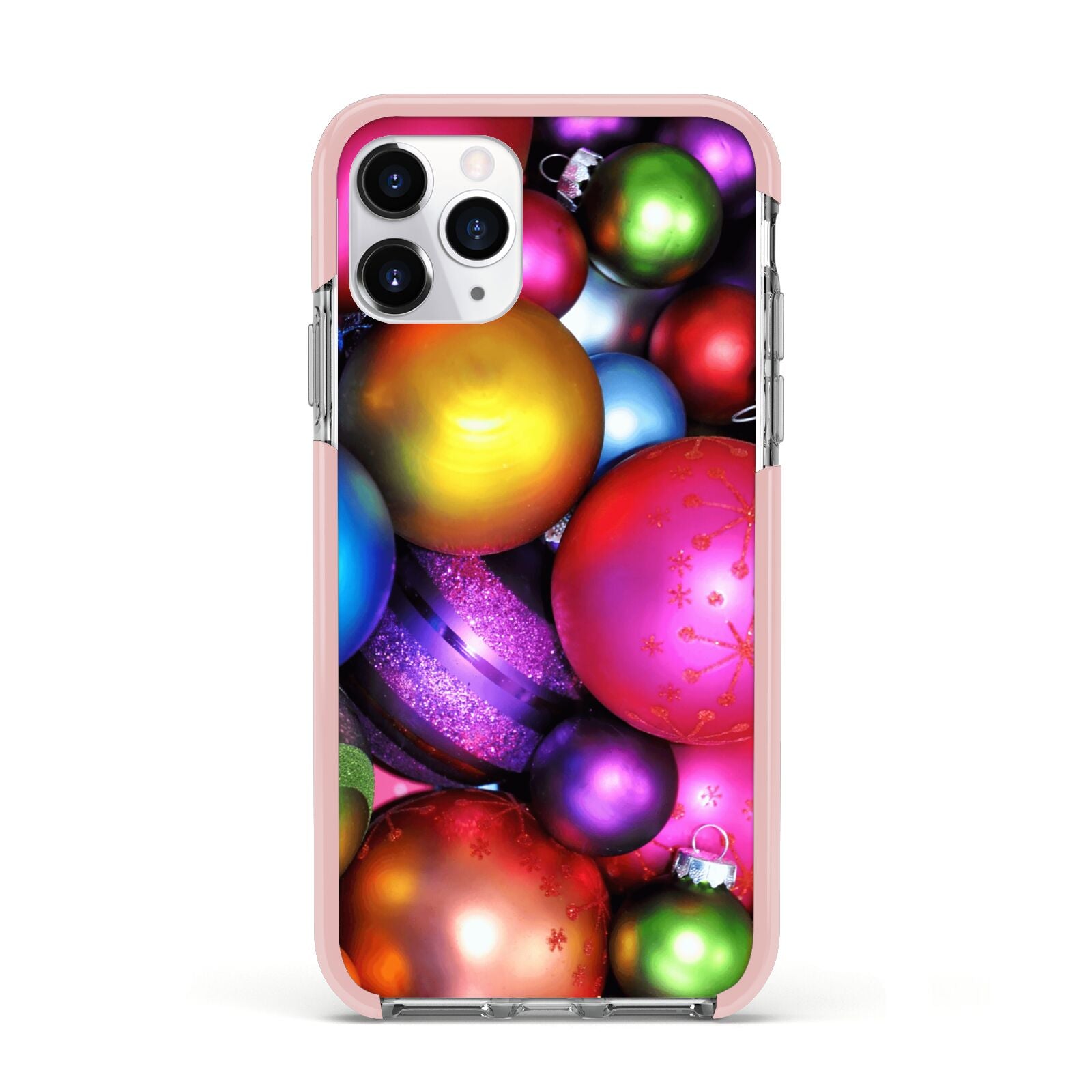 Bauble Apple iPhone 11 Pro in Silver with Pink Impact Case