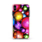 Bauble Apple iPhone Xs Max Impact Case Pink Edge on Black Phone