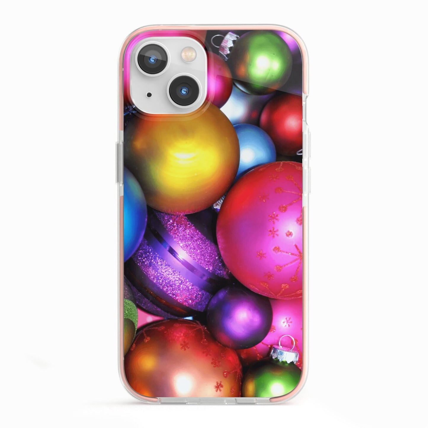 Bauble iPhone 13 TPU Impact Case with Pink Edges
