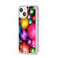 Bauble iPhone 14 Clear Tough Case Starlight Angled Image