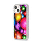 Bauble iPhone 14 Glitter Tough Case Starlight Angled Image
