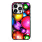 Bauble iPhone 14 Pro Black Impact Case on Silver phone