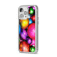 Bauble iPhone 14 Pro Max Clear Tough Case Silver Angled Image