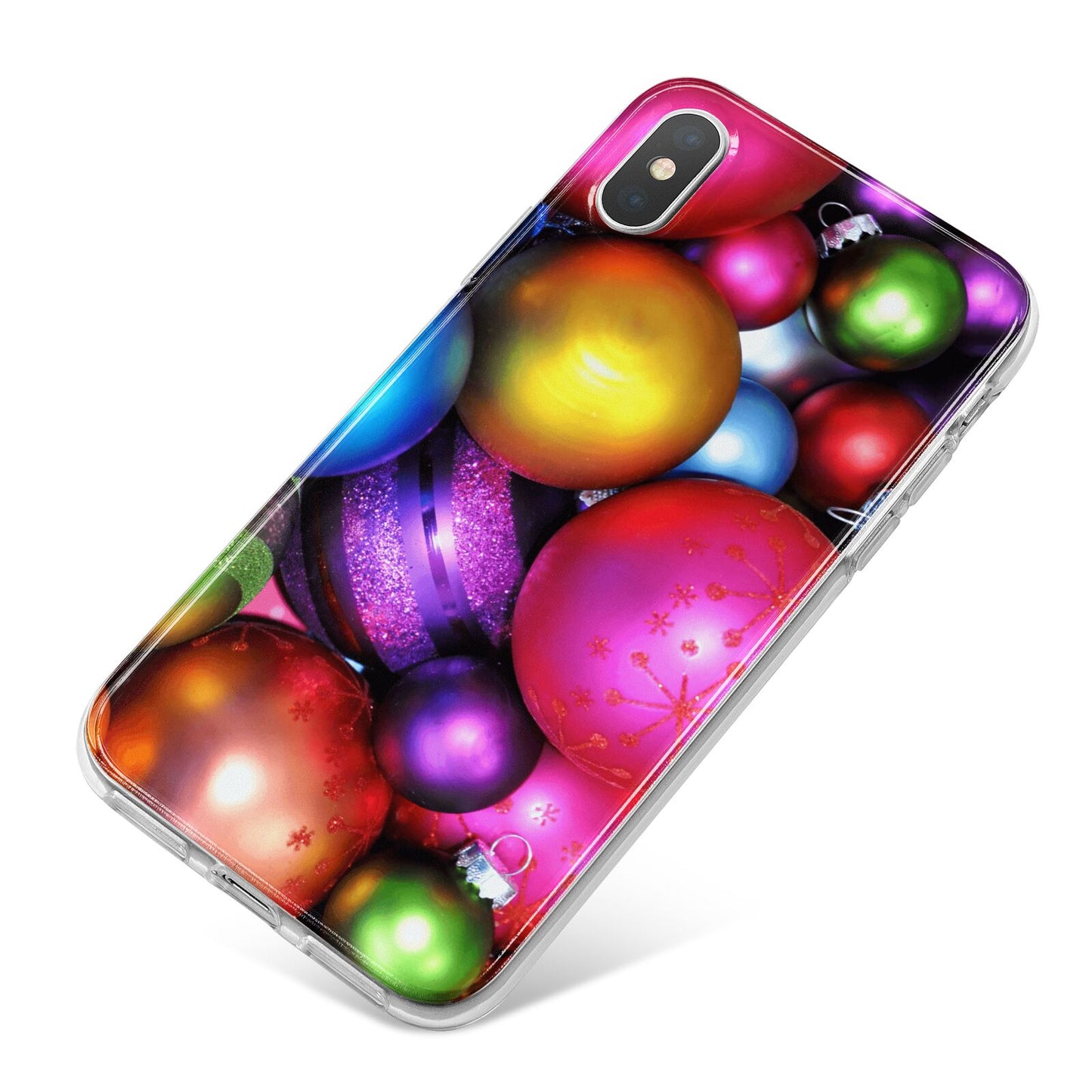 Bauble iPhone X Bumper Case on Silver iPhone