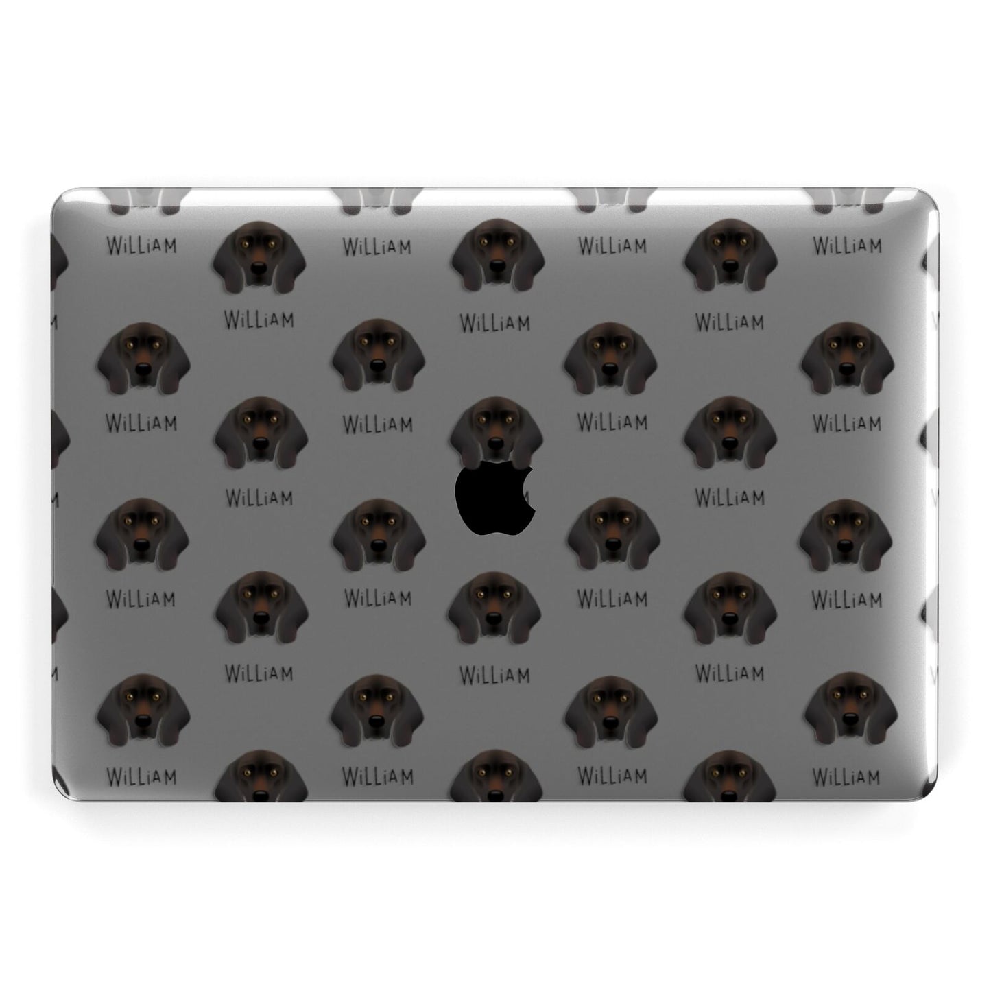 Bavarian Mountain Hound Icon with Name Apple MacBook Case