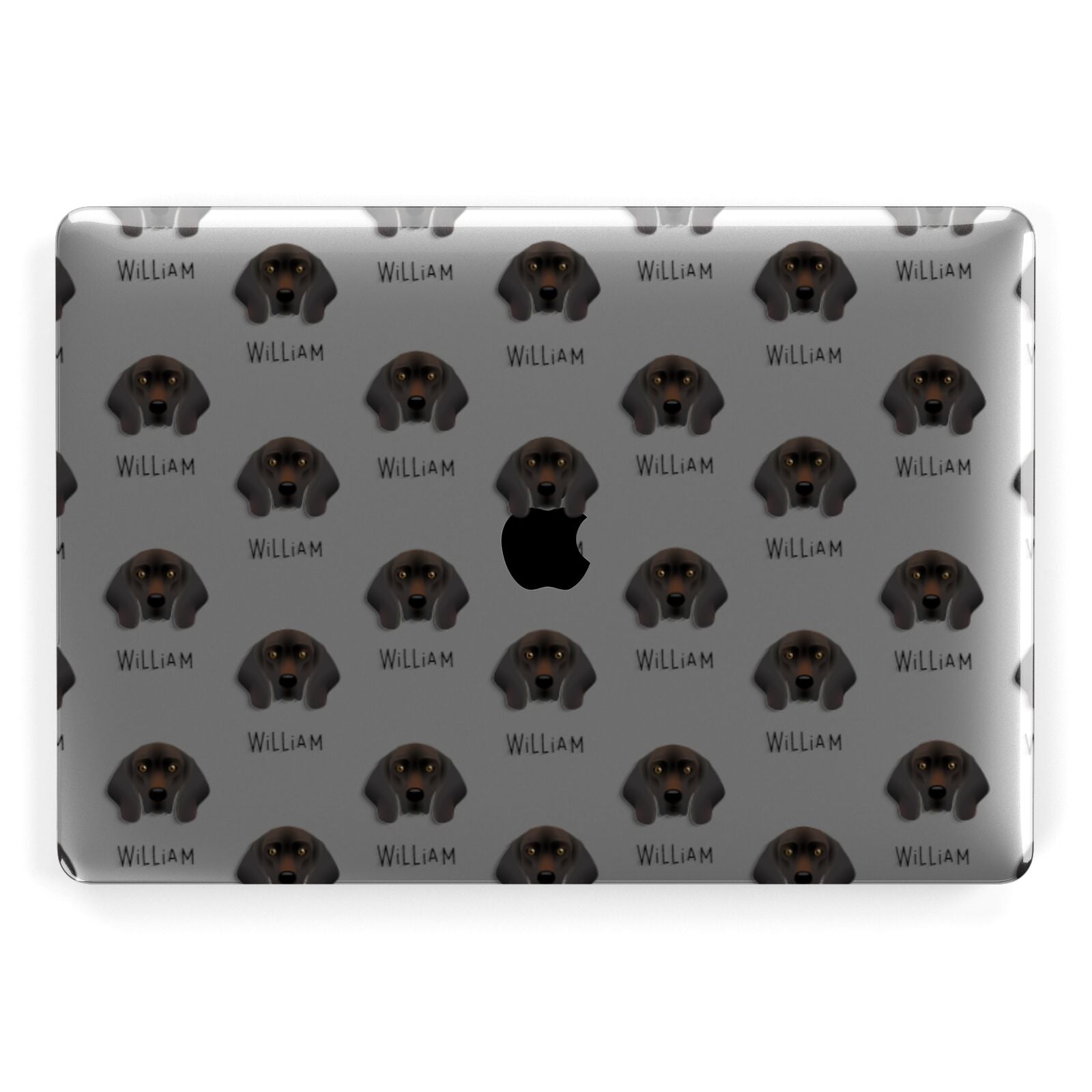 Bavarian Mountain Hound Icon with Name Apple MacBook Case