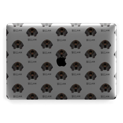 Bavarian Mountain Hound Icon with Name Apple MacBook Case