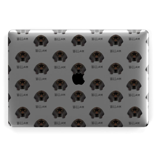 Bavarian Mountain Hound Icon with Name Apple MacBook Case