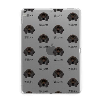 Bavarian Mountain Hound Icon with Name Apple iPad Silver Case