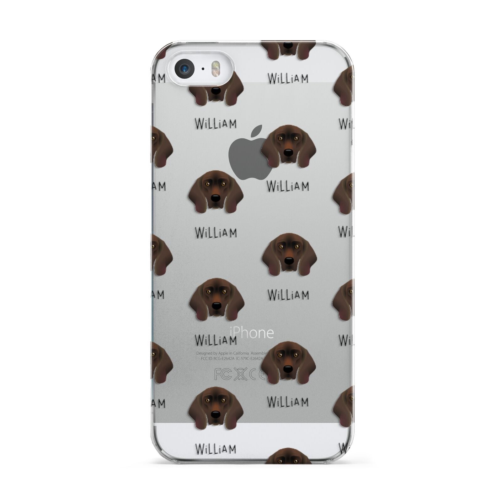 Bavarian Mountain Hound Icon with Name Apple iPhone 5 Case