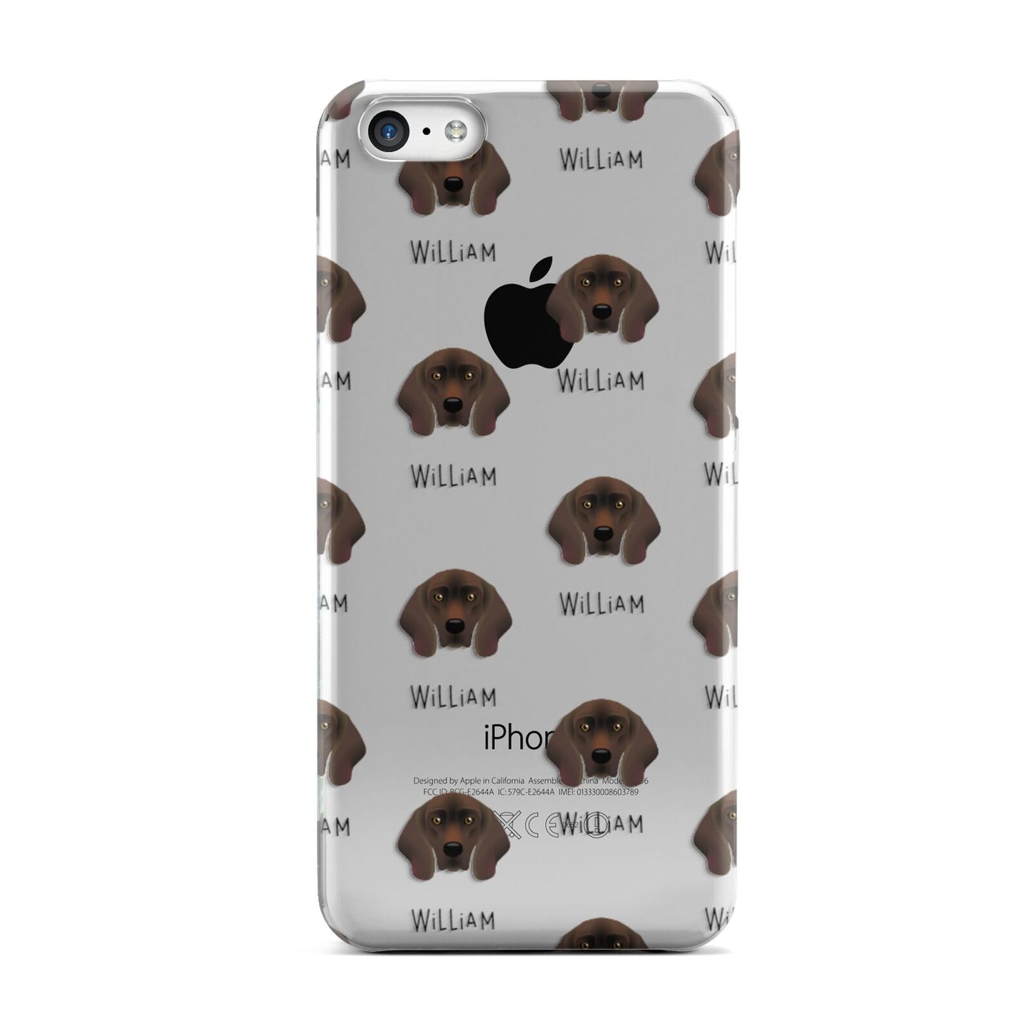 Bavarian Mountain Hound Icon with Name Apple iPhone 5c Case