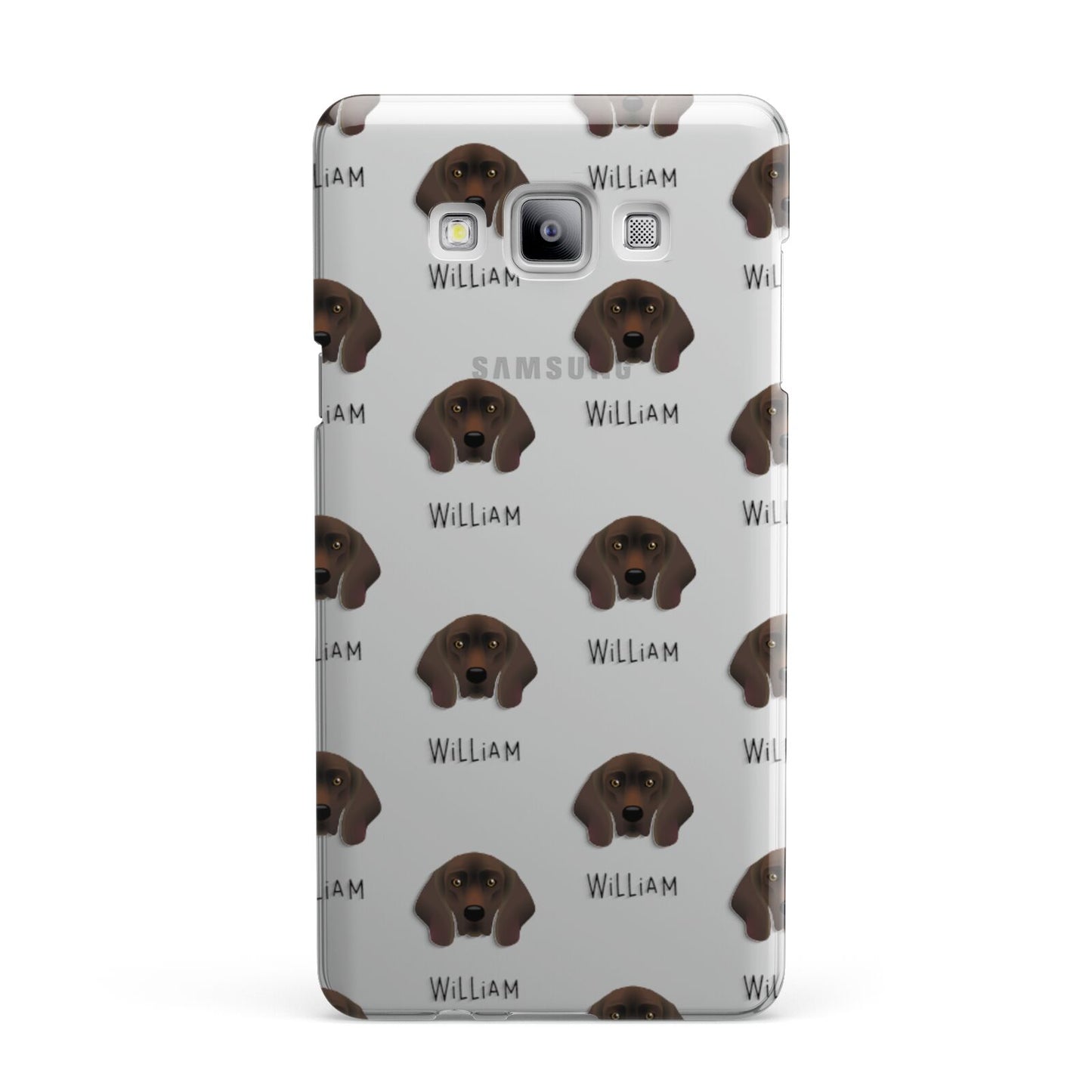 Bavarian Mountain Hound Icon with Name Samsung Galaxy A7 2015 Case