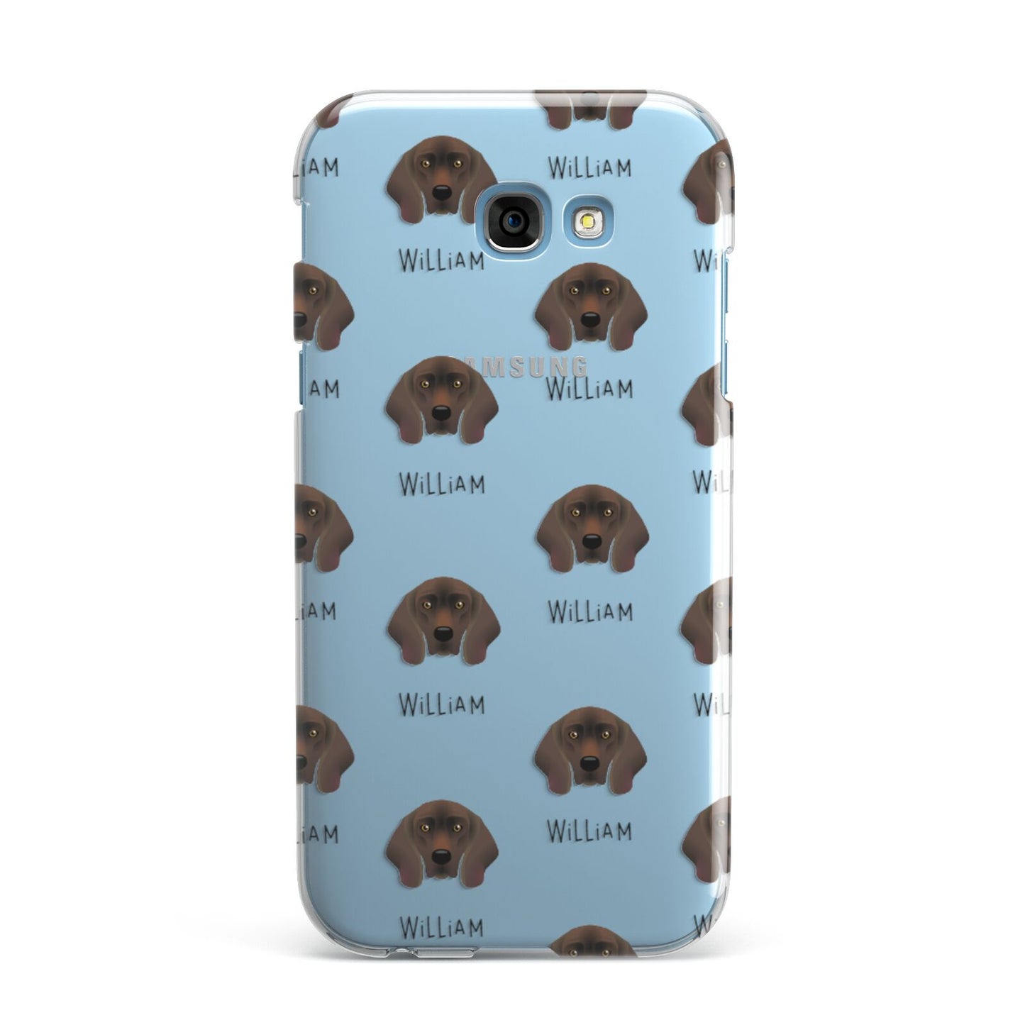 Bavarian Mountain Hound Icon with Name Samsung Galaxy A7 2017 Case