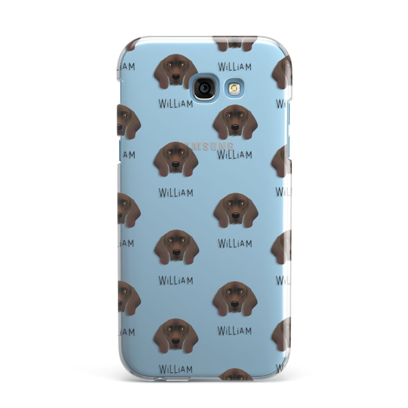 Bavarian Mountain Hound Icon with Name Samsung Galaxy A7 2017 Case