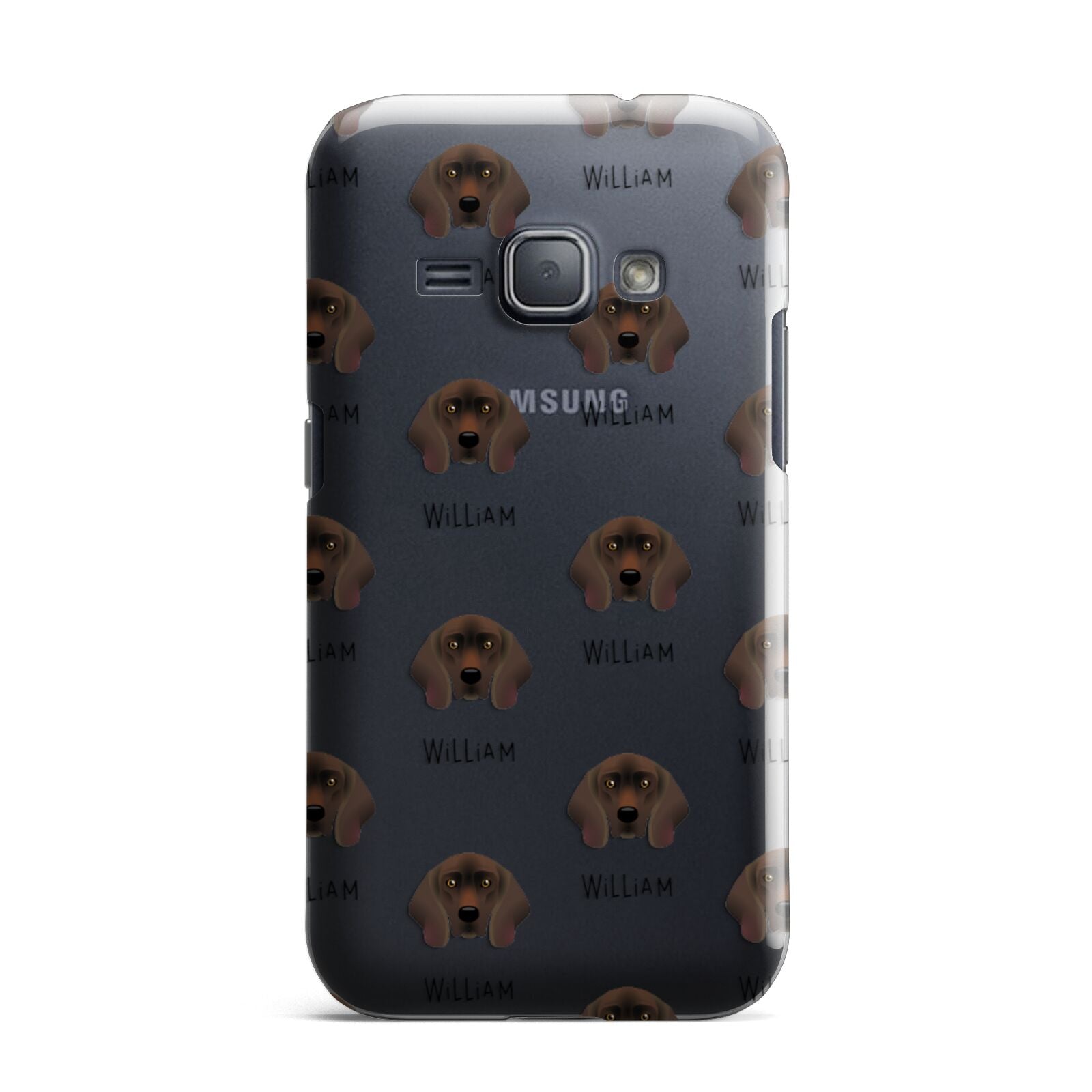 Bavarian Mountain Hound Icon with Name Samsung Galaxy J1 2016 Case